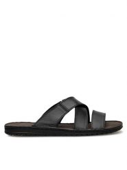 Lasocki Klapki BLOMEN-05 MI25 Czarny. Czarne klapki męskie Lasocki, bez wzorów, ze skóry, bez zapięcia. Za 129.99 zł.