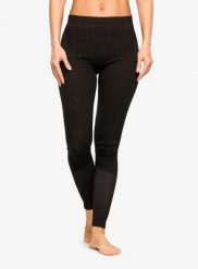 Legginsy termoaktywne damskie La Sportiva Wool40 Aero Pants. Czarne legginsy damskie La Sportiva, bez wzorów, z materiału. Za 285.99 zł.