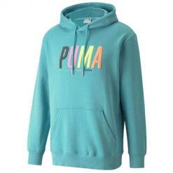 Bluza sportowa męska Puma Swxp Graphic. Czarne bluzy sportowe męskie Puma, l, bez wzorów, z kapturem. Za 422.00 zł.