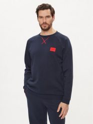 Hugo Bluza Patch 50510535 Granatowy Relaxed Fit. Niebieskie bluzy męskie Hugo, m, bez wzorów, z bawełny, bez ramiączek, bez kaptura. Za 379.99 zł.