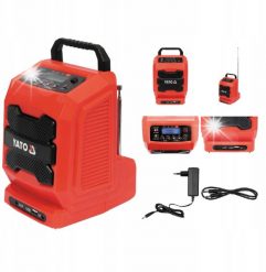 Radio budowlane Yato RADIO BUDOWLANE AKUMULATOROWO-SIECIOWE 18V KORPUS. Radia YATO. Za 385.86 zł.