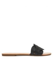 ONLY Shoes Klapki Onlfeli-6 Czarny. Czarne klapki damskie ONLY Shoes, bez wzorów, ze skóry, bez obcasa, bez zapięcia. Za 89.99 zł.