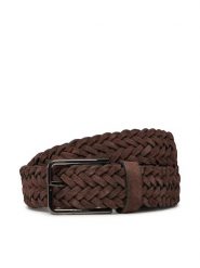 Calvin Klein Pasek Męski Warmth Braided Suede 35Mm K50K512841 Brązowy. Brązowe paski męskie Calvin Klein, ze skóry. Za 169.99 zł.