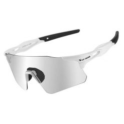 Sportowe okulary przeciwsłoneczne fotochromowe, przeciwmgielne i wiatroodporne. Białe okulary przeciwsłoneczne damskie WEST BIKING. Za 168.20 zł.
