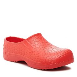 Klapki Dry Walker. Czerwone klapki damskie Dry Walker, bez wzorów, bez obcasa, bez zapięcia. Za 59.99 zł.