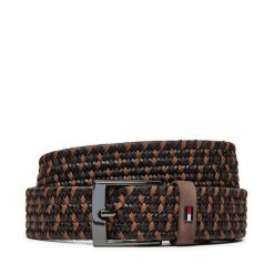 Pasek Męski Tommy Hilfiger. Brązowe paski męskie Tommy Hilfiger. Za 279.99 zł.