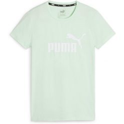 Koszulka damska Puma ESS Logo Tee. Czerwone bluzki damskie Puma, m, bez wzorów, z bawełny, sportowe, bez kołnierzyka, bez ramiączek. Za 83.00 zł.