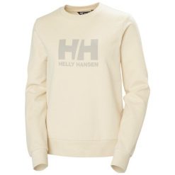 Kobieca bluza z okrągłym dekoltem Helly Hansen Logo 2.0. Białe bluzy damskie Helly Hansen, bez wzorów, bez ramiączek, bez kaptura. Za 337.25 zł.