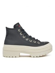 Converse Trampki Chuck Taylor All Star Lugged Heel Platform Waterproof A12328C 001 Czarny. Czarne trampki i tenisówki damskie Converse, bez wzorów, z materiału, bez zapięcia. Za 509.99 zł.