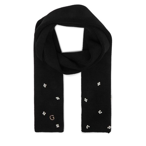 Szalik Guess. Czarne szaliki damskie Guess, z aplikacjami. Za 234.99 zł.