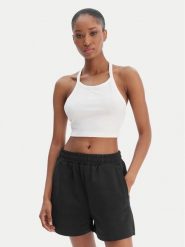 Reebok Top Tatianna RK25494CCW Biały Slim Fit. Białe topy damskie Reebok, xl, bez wzorów, z bawełny, bez kołnierzyka, bez ramiączek. Za 69.99 zł.