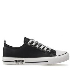 Trampki Big Star Shoes. Czarne trampki i tenisówki damskie BIG STAR SHOES, bez wzorów, bez zapięcia. Za 99.99 zł.