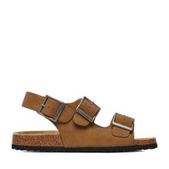 Sandały Go Soft. Brązowe sandały męskie GO SOFT, bez wzorów, bez zapięcia. Za 299.99 zł.