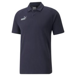 Koszulka Sportowa Polo Puma Teamfinal Casuals. Białe koszulki sportowe męskie Puma, s, bez wzorów, bez ramiączek, do piłki nożnej. Za 190.05 zł.