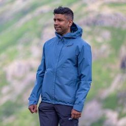 Kurtka przeciwdeszczowa męska Inov-8 Trailshell Jacket. Niebieskie kurtki męskie Inov-8, m, bez wzorów, sportowe, bez kaptura. Za 728.99 zł.