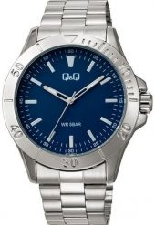 Zegarek Q&Q Q07C-001P męski wodoszczelny niebieska tarcza . Niebieskie zegarki męskie Q&Q, bez wzorów. Za 159.00 zł.