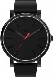 Zegarek Timex Zegarek męski Timex TW2Y69200 czarny. Czarne zegarki męskie Timex, bez wzorów. Za 499.00 zł.