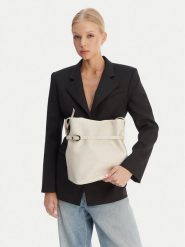 Emporio Armani Torebka EW004751 AF13383 U0008 Kremowy. Białe listonoszki damskie Emporio Armani, bez wzorów, ze skóry, bez dodatków. Za 1,000.99 zł.