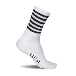 Skarpetki Rowerowe Luxa Stripes. Białe skarpetki damskie LUXA, bez wzorów, z elastanu. Za 69.00 zł.