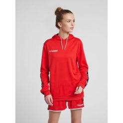 Bluza damska z kapturem Hummel hmlAUTHENTIC Poly. Szare bluzy damskie Hummel, xs, bez wzorów, z dżerseju, klasyczne, bez ramiączek, z kapturem. Za 171.50 zł.