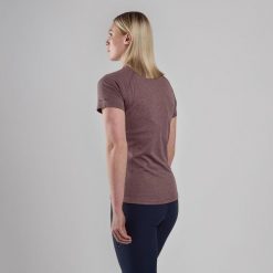 Montane Moteriški marškinėliai Montane Dart T-Shirt - S - Bordinė. T-shirty damskie Montane, s, bez wzorów, bez kołnierzyka, bez ramiączek. Za 222.13 zł.