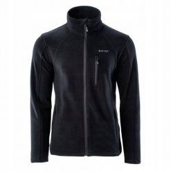 Polar męski Hi-Tec Monar - czarny, Rozmiar L. Czarne bluzy sportowe męskie Hi-tec, l, bez wzorów, z materiału, bez kaptura. Za 114.99 zł.