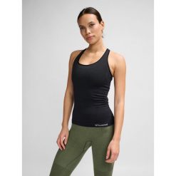 Damski tank top Hummel hmlclea top. Czarne koszulki sportowe damskie Hummel, xs, bez wzorów, bez ramiączek, na fitness i siłownię. Za 179.50 zł.
