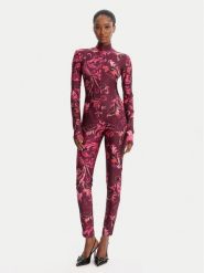 Versace Jeans Couture Kombinezon 79HAN006 JS501 Różowy Slim Fit. Czerwone sukienki damskie Versace Jeans Couture, bez wzorów, z jeansu, bez kołnierzyka, bez ramiączek. Za 1,339.00 zł.