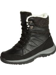 Buty trekkingowe damskie Hi-Tec Riva Mid Wp. Czarne obuwie trekkingowe damskie Hi-tec, z materiału, za kostkę, bez zapięcia. Za 529.99 zł.
