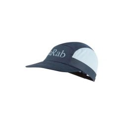 Czapka z daszkiem trekkingowa Momentum 5 Panel. Niebieskie czapki damskie RAB, bez wzorów, sportowe. Za 179.99 zł.