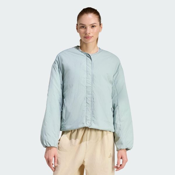 KURTKA ALL SZN LINER JACKET. Czarne kurtki sportowe damskie Adidas, s, bez wzorów, z materiału, bez ramiączek, bez kaptura, ClimaWarm (Adidas). Za 439.00 zł.