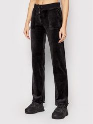 Juicy Couture Spodnie dresowe Del Ray JCAP180 Czarny Regular Fit. Czarne spodnie dresowe damskie Juicy Couture, bez wzorów, z dresówki. Za 399.99 zł.