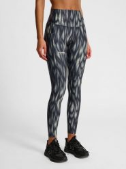 Damskie legginsy Hummel AOP Hiit Intensity. Szare legginsy damskie Hummel, bez wzorów, z materiału. Za 288.30 zł.