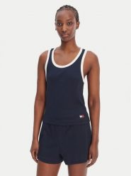 Tommy Hilfiger Top UW0UW06308 Granatowy. Niebieskie topy damskie Tommy Hilfiger, m, bez wzorów, z bawełny, bez kołnierzyka, bez ramiączek. Za 169.99 zł.