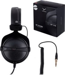 Słuchawki Beyerdynamic Beyerdynamic DT 770 PRO 80 OHM BLACK LIMITED EDITION - Słuchawki studyjne zamknięte. Czarne słuchawki nauszne Beyerdynamic. Za 634.08 zł.