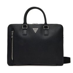 Torba na laptopa Guess. Czarne torby na laptopa damskie Guess, z aplikacjami. Za 339.99 zł.