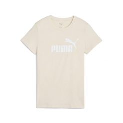 Damska koszulka z logo ESS No. 1 PUMA Alpine Snow White. Białe bluzki damskie Puma, s, bez wzorów, sportowe, bez kołnierzyka, bez ramiączek. Za 108.54 zł.