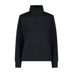 Bluza damska turystyczna CMP 34G4206. Czarne bluzy damskie CMP, s, bez wzorów, z materiału, sportowe, bez ramiączek, bez kaptura. Za 269.99 zł.