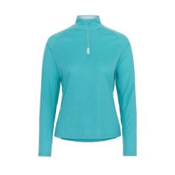 Damski sweter 1/2 zip Kari Traa Leah. Niebieskie swetry nierozpinane damskie Kari Traa, bez wzorów, sportowe, bez kołnierzyka, bez ramiączek. Za 346.50 zł.