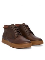 Clarks Trzewiki Lydford Mid 26327459 Brązowy ciemny. Brązowe botki męskie Clarks, bez wzorów, ze skóry, bez obcasa, bez zapięcia. Za 439.99 zł.