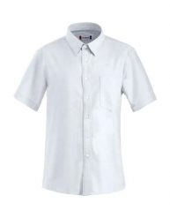 Clique Koszula Cambridge Oxford krótki rękaw 100% bawełna biała – white. Białe koszule męskie CLIQUE, l, bez wzorów, z bawełny, bez kołnierzyka, bez ramiączek. Za 216.03 zł.