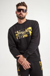Bluza męska crewneck VERSACE JEANS COUTURE. Bluzy męskie Versace Jeans Couture, m, bez wzorów, z jeansu, bez ramiączek, bez kaptura. W wyprzedaży za 748.30 zł.