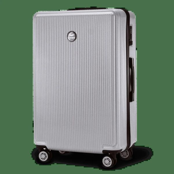 Walizka duża Wings PC African Eagle 2.0 28'' SILVER. Szare walizki damskie Wings, bez wzorów, z materiału, duże. Za 289.90 zł.