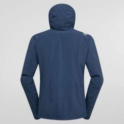 Kurtka z kapturem La Sportiva Aequilibrium Speed. Niebieskie kurtki męskie La Sportiva, s, bez wzorów, z softshellu, z kapturem. Za 736.10 zł.
