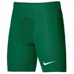 Spodenki termoaktywne do piłki nożnej męskie Nike Strike. Zielone bielizna sportowa męska Nike, m, bez wzorów, do piłki nożnej. Za 103.09 zł.