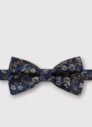 PAKO LORENTE - Granatowa mucha męska w kwiaty. Krawaty i muchy Pako Lorente, bez wzorów, z poliesteru, eleganckie. Za 99.99 zł.