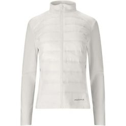 Damska kurtka hybrydowa Endurance Reitta. Białe kurtki sportowe damskie Endurance, bez wzorów, bez ramiączek, bez kaptura, do biegania. Za 389.00 zł.