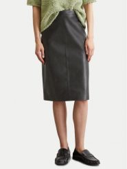 Marc O'Polo Spódnica skórzana 506 7035 77011 Czarny Regular Fit. Czarne spódnice damskie Marc O'Polo, bez wzorów, ze skóry. Za 1,029.00 zł.