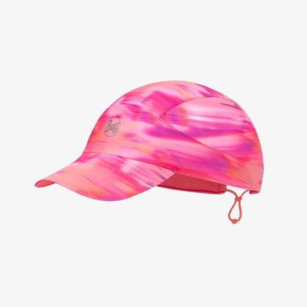 Czapka z daszkiem BUFF PACK SPEED CAP. Czerwone czapki damskie Buff, na lato, bez wzorów, z elastanu, sportowe. Za 106.17 zł.