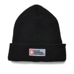 Czapka zimowa unisex Black Diamond Double Waffle Beanie. Czarne czapki męskie Black Diamond, na zimę, bez wzorów. Za 114.99 zł.